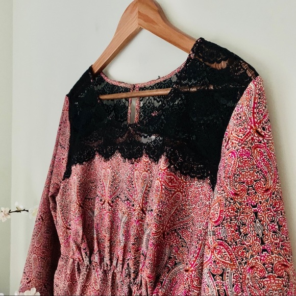 Motherhood Maternity Tops - Motherhood Maternity Lace Top Tunic Size L